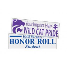 Bumper Sticker Clear (3"x6") with Logo