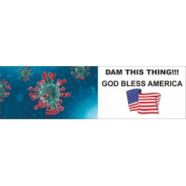 Coronavirus Vinyl Bumper Stickers (see description) with Logo  Coronavirus Vinyl Bumper Stickers (see description) with Logo