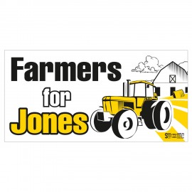 Customized 1 Day Bumper Sticker | Rectangle | 3 3/4" x 7 1/2" | White Vinyl | 2 Colors