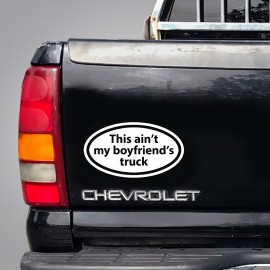 Promotional Oval Car Decal with Logo