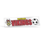 Clear Bumper Sticker | Rectangle | 3" x 11 1/2" | Clear Polyester with Logo