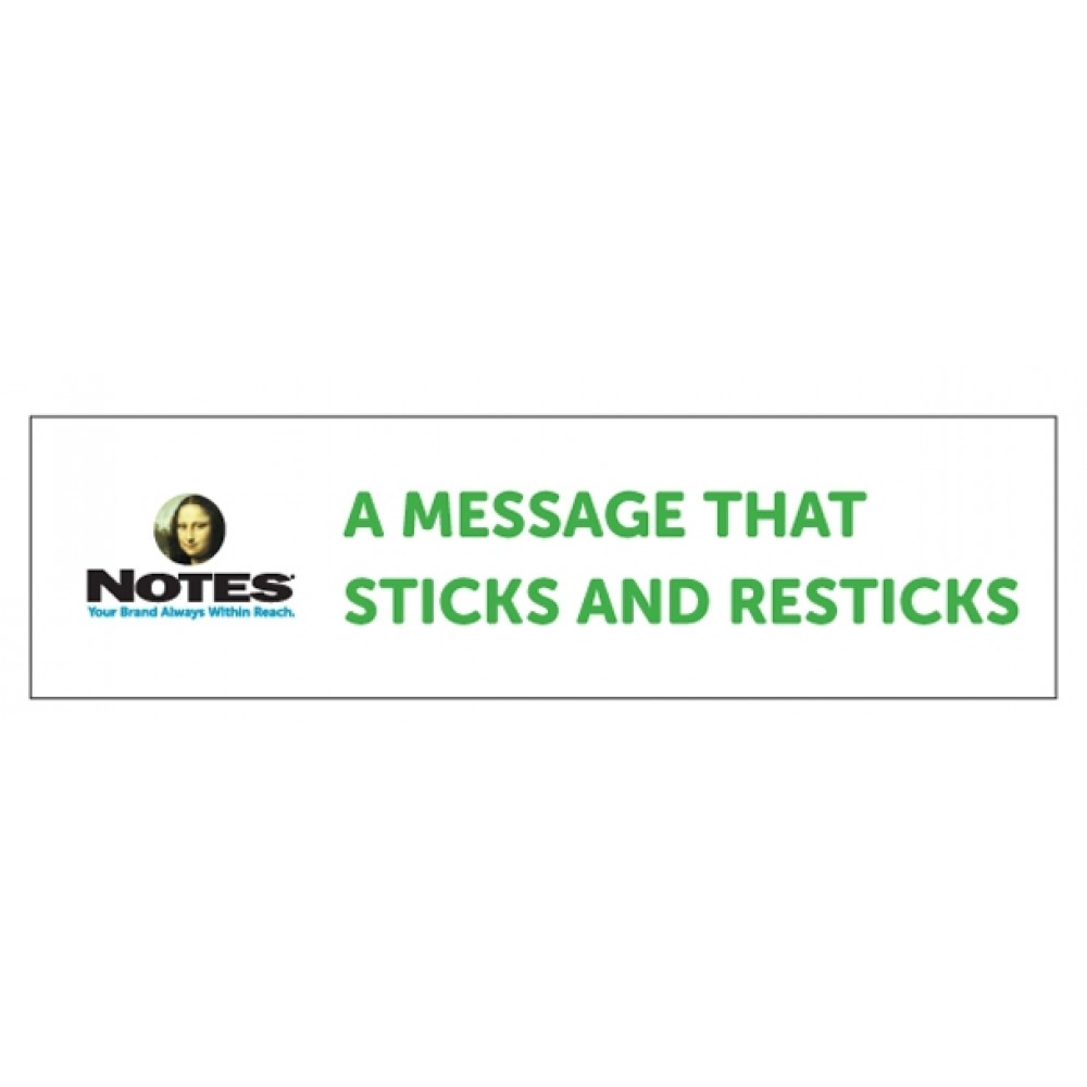 Stik-Withit Bumper Sticker (3 1/4"x15") Custom Printed Stik-Withit Bumper Sticker (3 1/4"x15") Custom Printed