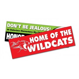UV-Coated Vinyl Bumper Sticker/Decal with Logo