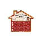House Shaped Repositionable Adhesive Sticker (4"x4") with Logo
