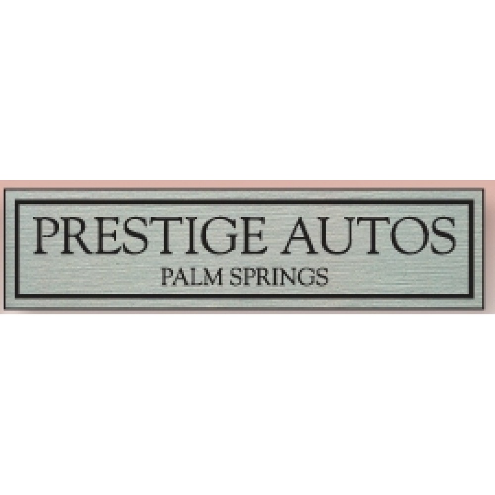 Logo Imprinted Brushed Chrome Auto Ad Decal w/Single Inner Box (6"x1.5") Logo Imprinted Brushed Chrome Auto Ad Decal w/Single Inner Box (6"x1.5")