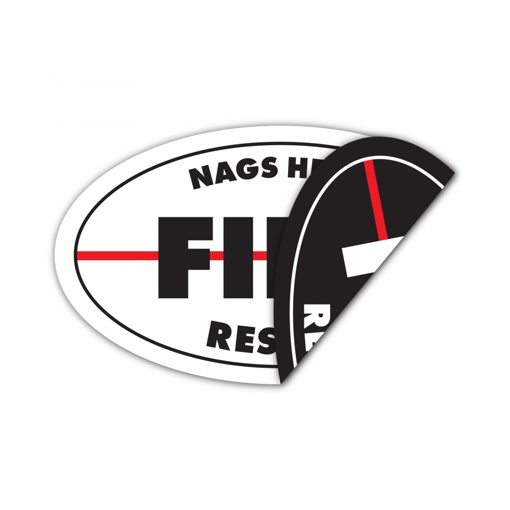 Custom Static Cling - Clear Back Sticky Cling (2-Sided) 5.1-9 sq in with Logo