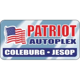 Chrome Polyester Auto Ad Decal (4"x 2") with Logo