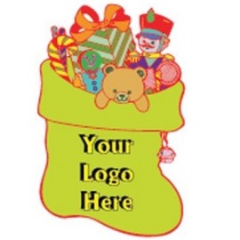 Personalized Stocking Toy Bag Bumper Sticker  Personalized Stocking Toy Bag Bumper Sticker