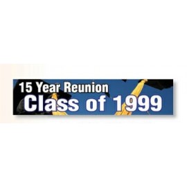 Personalized 4 Color Process Bumper Sticker (9 1/4"x 2 1/16")