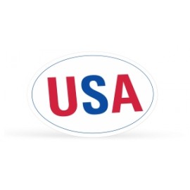 Bumper Sticker | Oval | 4" x 6" | White Vinyl with Logo