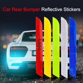 Car Rear Bumper Reflective Decals Bumper Sticker with Logo  Car Rear Bumper Reflective Decals Bumper Sticker with Logo