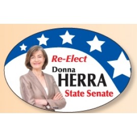 4 Color Process Oval Bumper Sticker (6"x 4") with Logo  4 Color Process Oval Bumper Sticker (6"x 4") with Logo