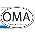 Spot Color Oval Bumper Stickers (4"x6") with Logo