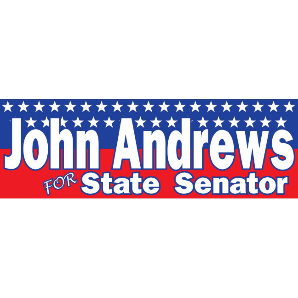 Custom Imprinted Bumper Stickers (9" x 3") Custom Imprinted Bumper Stickers (9" x 3")