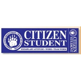 Custom Imprinted Standard Face-Cut Vinyl Bumper Sticker (11 1/2" x 3 3/4")