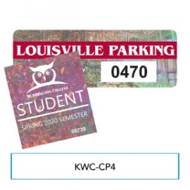 Kwik-Stik Prismatic Security Outdoor Back Adhesive Bumper Decal (Full Color) with Logo  Kwik-Stik Prismatic Security Outdoor Back Adhesive Bumper Decal (Full Color) with Logo