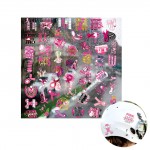 Breast Cancer Awareness Helmet Decal (direct import) with Logo