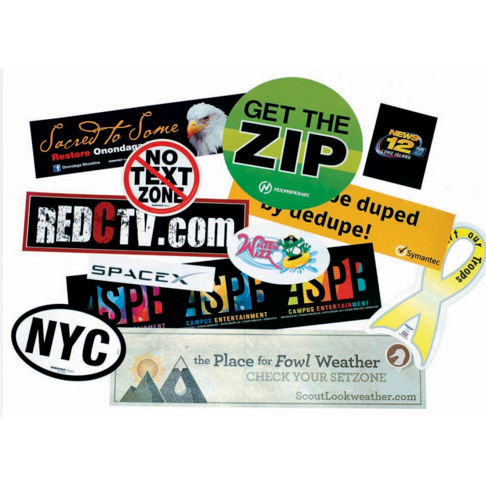 Custom Printed Stik-Withit Bumper Sticker (5"x7") Custom Printed Stik-Withit Bumper Sticker (5"x7")