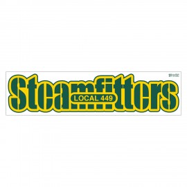 Logo Branded 1 Day Bumper Sticker | Rectangle | 3 3/4" x 15" | White Vinyl | 2 Colors