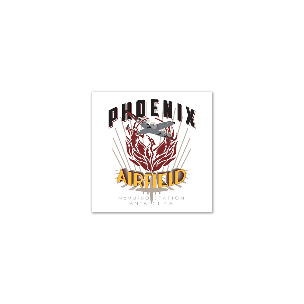 4" x 4" Square White Vinyl Decal with Logo 4" x 4" Square White Vinyl Decal with Logo