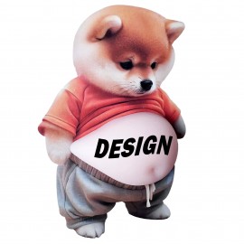 Shiba Inu Squishy Bumper Sticker with Logo