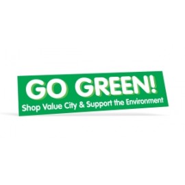 Bumper Sticker | Rectangle | 3" x 11 1/2" | White Vinyl with Logo