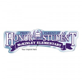 Stock Bumper Sticker "Proud Parent of an Honor Student" (11 1/2" x 3 3/4") Custom Imprinted