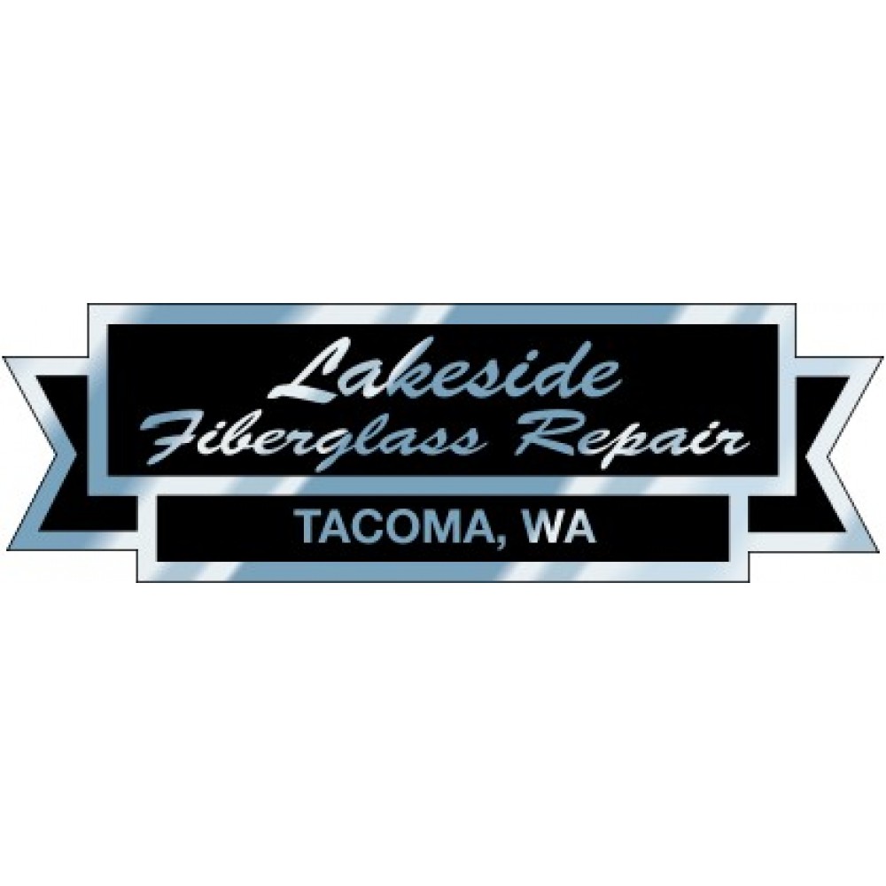 Chrome Polyester Auto Ad Decal (5.766"x 1.82") with Logo