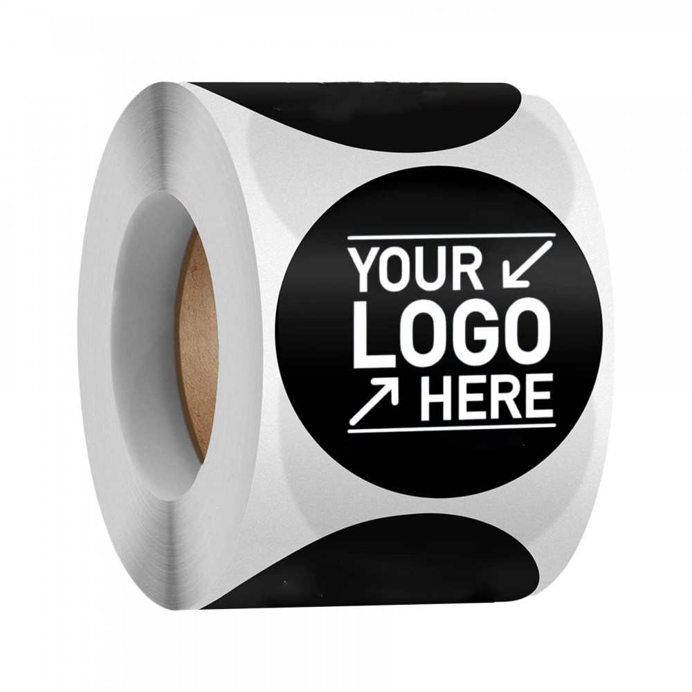 Customized 2" Custom Metallic Gold Printed Round Sticker 500pcs/Roll