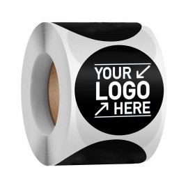 Customized 2" Custom Metallic Gold Printed Round Sticker 500pcs/Roll