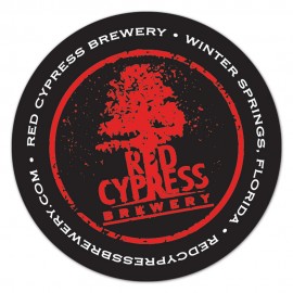Personalized 5" Round White Vinyl Decal