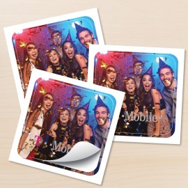 Customized 4" x 4" Rounded Corner Sticker  Customized 4" x 4" Rounded Corner Sticker