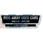 White Reflective Auto Ad Decal (5.733"x 1.865") with Logo