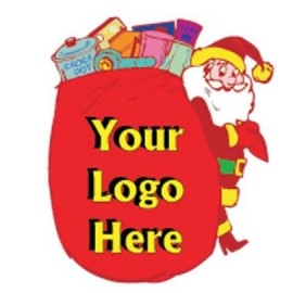 Santa's Toy Bag Bumper Sticker with Logo