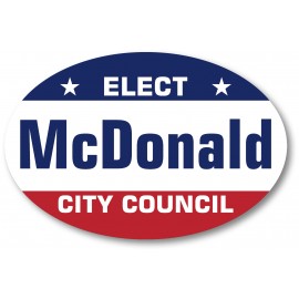 Oval Bumper Stickers (6"x4") with Logo