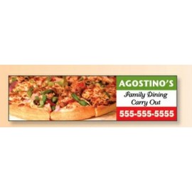 Custom 4 Color Process Bumper Sticker (9 1/4"x 2 1/2")