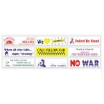 Economy Bumper Sticker 11" x 2 15/16" with Logo