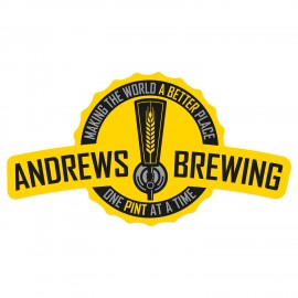Bumper Sticker | Custom | Die Cut Shape | Yellow Vinyl | 29 to 41 Sq In with Logo