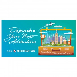 Promotional Full Color Bumper Sticker | Custom | Square Corner | White Vinyl | 29 to 41 Sq In