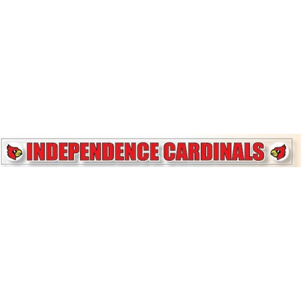 Clear Bumper Sticker w/Back Adhesive (17"x 1 1/2") with Logo Clear Bumper Sticker w/Back Adhesive (17"x 1 1/2") with Logo
