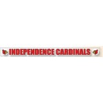 Clear Bumper Sticker w/Back Adhesive (17"x 1 1/2") with Logo