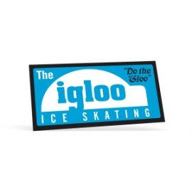 Bumper Sticker | Rectangle | 3 3/4" x 7 1/2" | White Vinyl with Logo  Bumper Sticker | Rectangle | 3 3/4" x 7 1/2" | White Vinyl with Logo