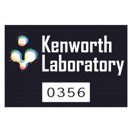 Custom Outside Parking Permit | Rectangle | 2" x 3" | White Vinyl | Full Color | Numbered  Custom Outside Parking Permit | Rectangle | 2" x 3" | White Vinyl | Full Color | Numbered