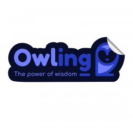 Custom Shaped Vinyl Sticker (Sized Between 0 And 1 Sq. In.) with Logo