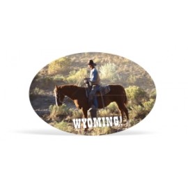 Full Color Bumper Sticker | Oval | 4" x 6" | White Vinyl with Logo