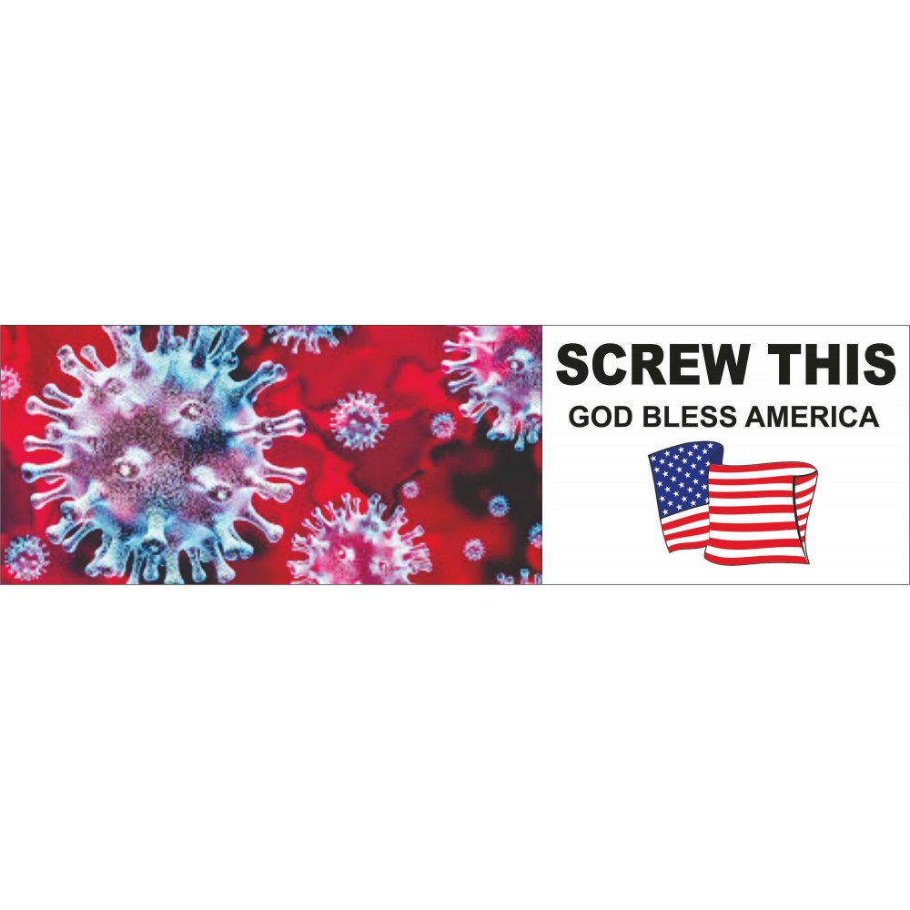 Coronavirus Paper Bumper Stickers (see description) with Logo Coronavirus Paper Bumper Stickers (see description) with Logo