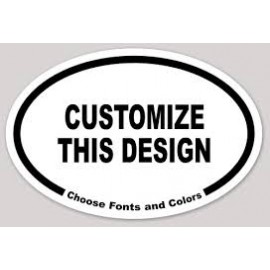 2" X 3.5" 4:0 Oval Stickers w/ UV Custom Printed 2" X 3.5" 4:0 Oval Stickers w/ UV Custom Printed