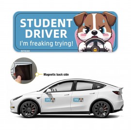 Promotional Rectangle Magnetic Car Bumper Sticker