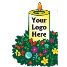 Christmas Candle Bumper Sticker with Logo