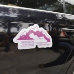 Magnetic Car Sticker with Logo